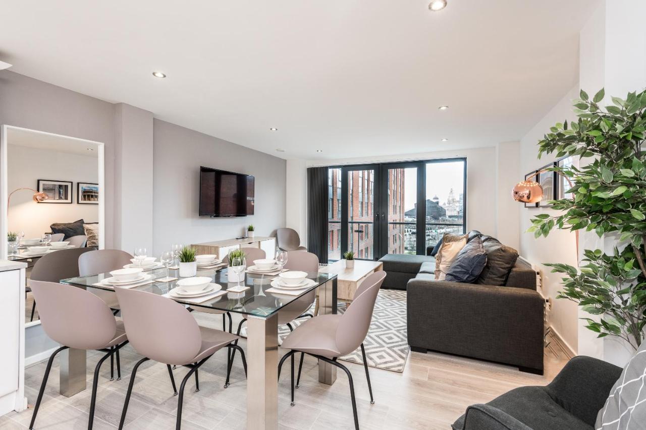 Host Apartments - Contemporary 3 Bed Apt With Balcony - Perfect For Long Stays Liverpool Esterno foto